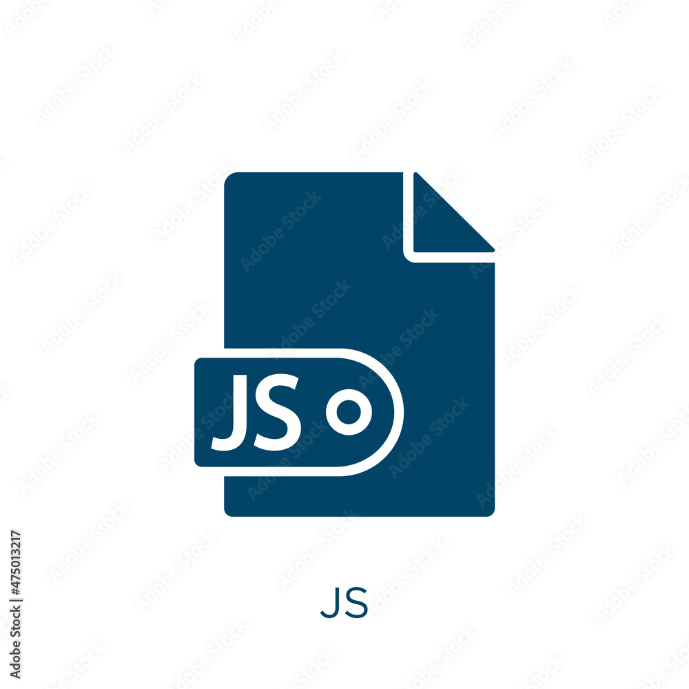 Poster js vector icon. css filled flat symbol for mobile concept and web design. black html glyph icon. iso