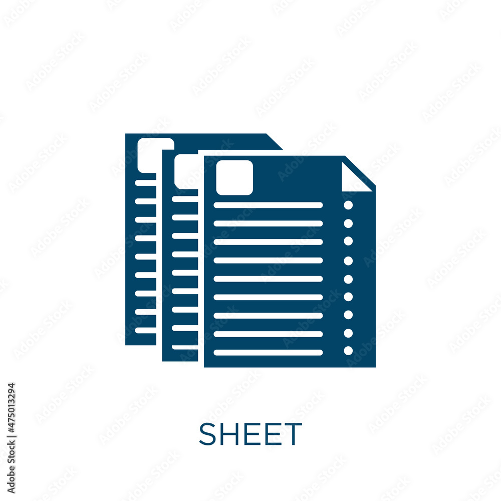 Poster sheet vector icon. document filled flat symbol for mobile concept and web design. black paper glyph 