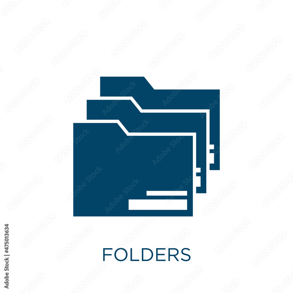 Poster folders vector icon. folder filled flat symbol for mobile concept and web design. black document gly