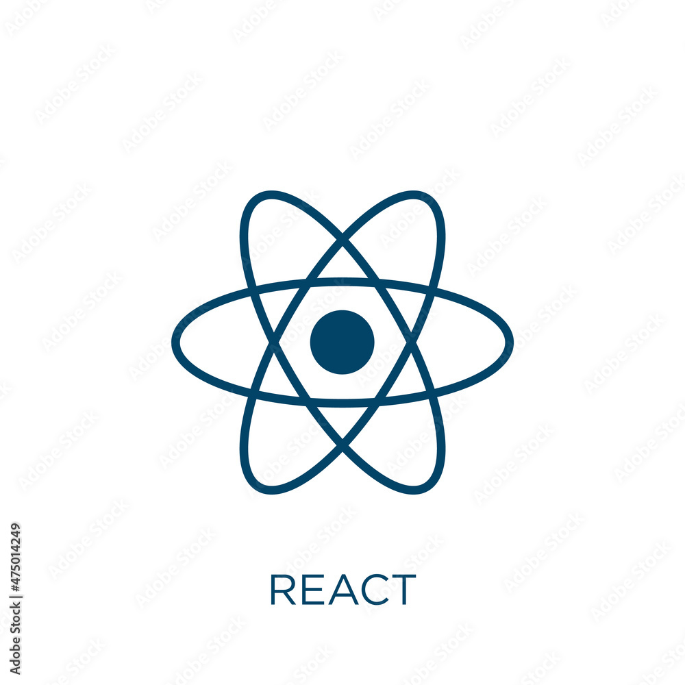 Poster react vector icon. minimal filled flat symbol for mobile concept and web design. black premium glyph