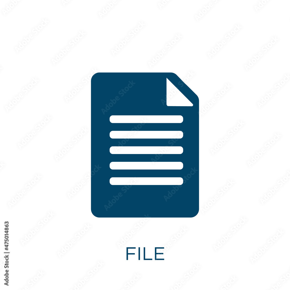 Poster file vector icon. interface filled flat symbol for mobile concept and web design. black document gly