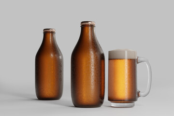 Cold Beer Bottle