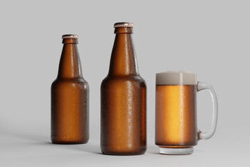 Cold Beer Bottle