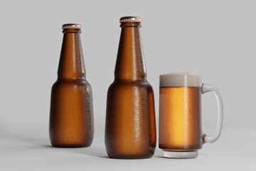 Cold Beer Bottle