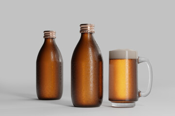Cold Beer Bottle