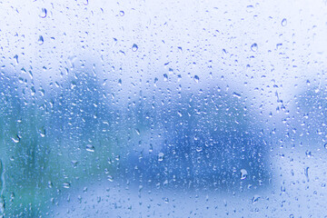 Water drop in rainy season.