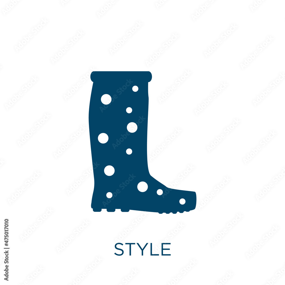 Poster style vector icon. simple filled flat symbol for mobile concept and web design. black collection gly
