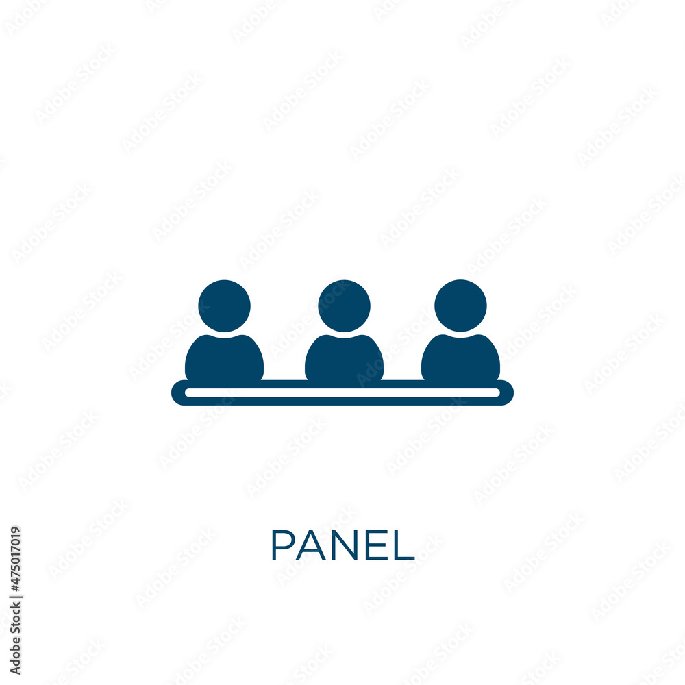 Poster panel vector icon. technology filled flat symbol for mobile concept and web design. black button gly
