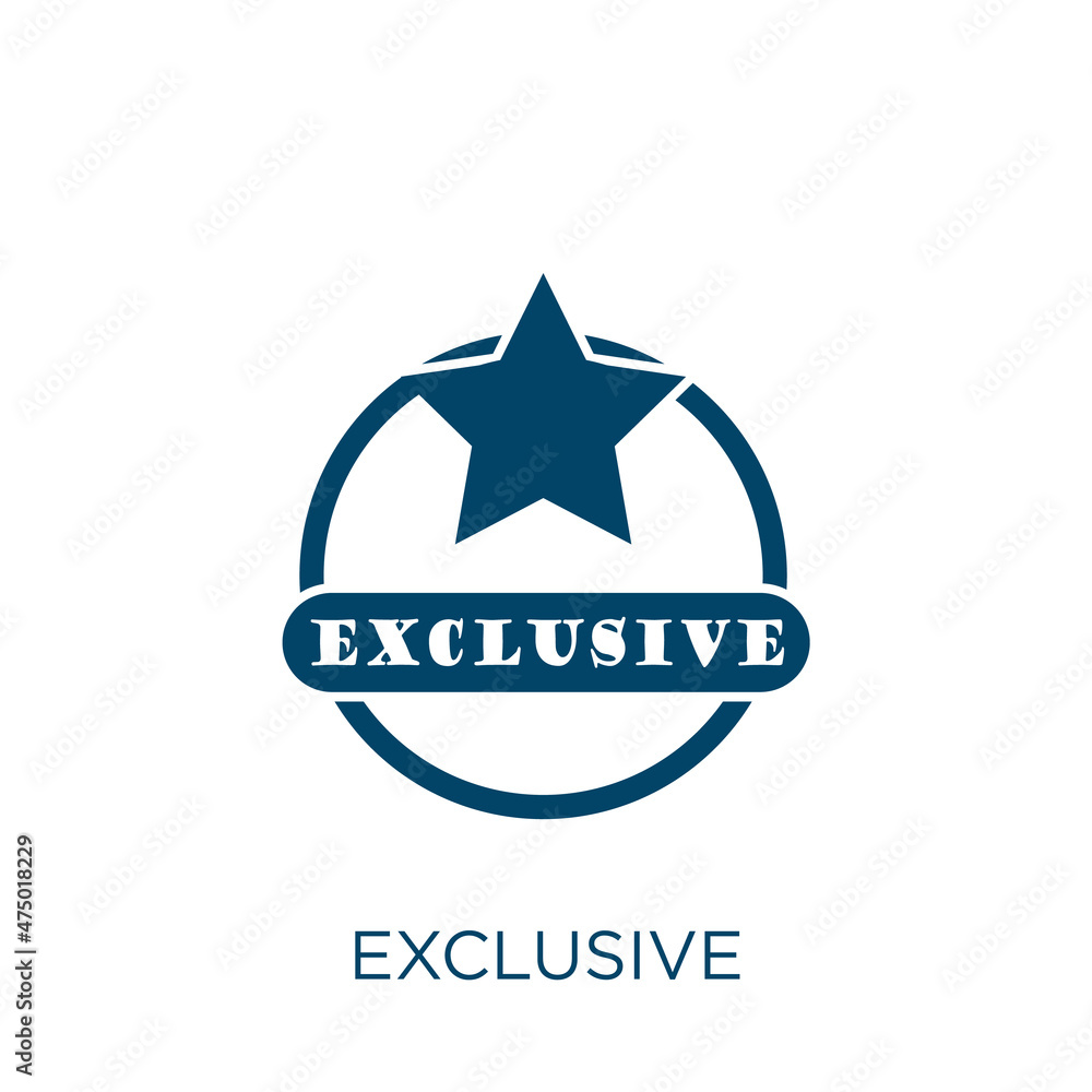 Poster exclusive vector icon. certificate filled flat symbol for mobile concept and web design. black busin