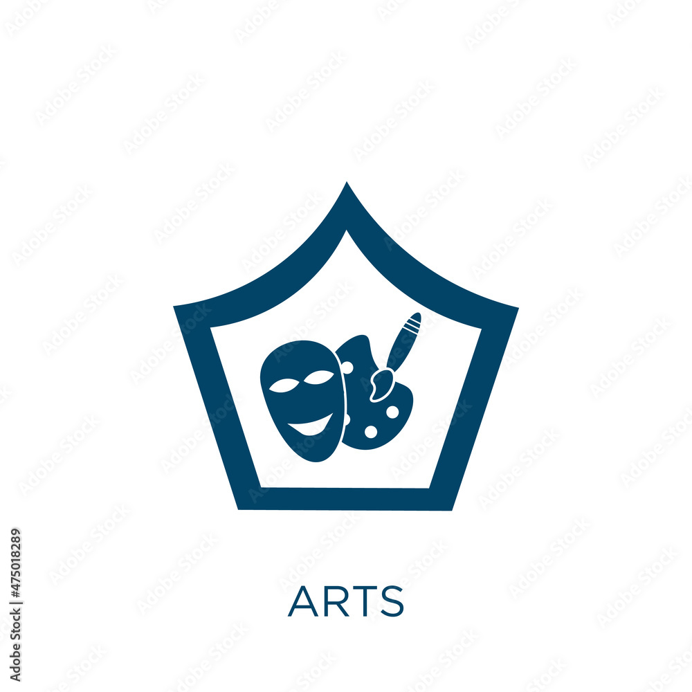 Poster arts vector icon. sketch filled flat symbol for mobile concept and web design. black holding glyph i