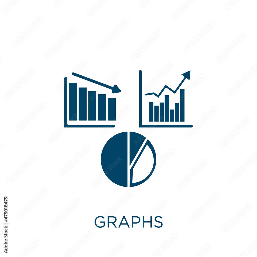 Poster graphs vector icon. data filled flat symbol for mobile concept and web design. black bar glyph icon.