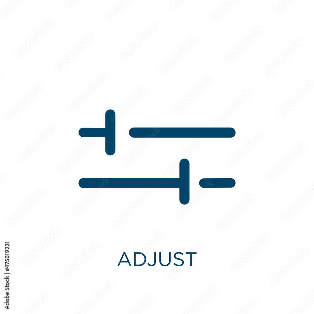Aufkleber adjust vector icon. control filled flat symbol for mobile concept and web design. black button glyph