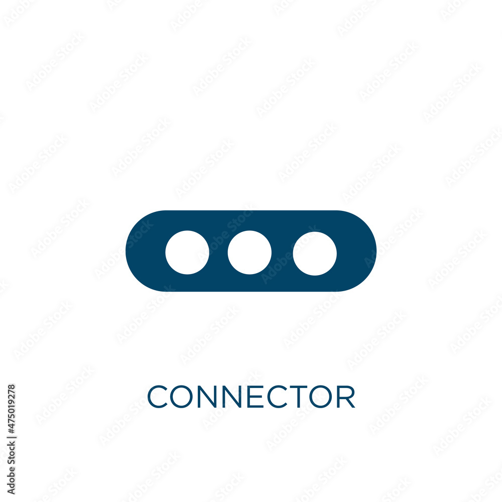 Poster connector vector icon. plug filled flat symbol for mobile concept and web design. black power glyph 