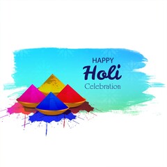 Indian festival of colours with gulal Happy Holi celebration background