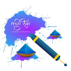 Happy holi vector elements for card design