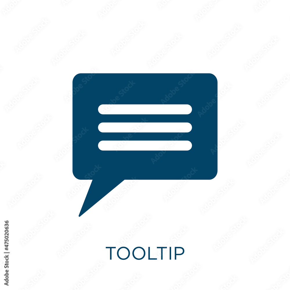 Poster tooltip vector icon. button filled flat symbol for mobile concept and web design. black ui glyph ico