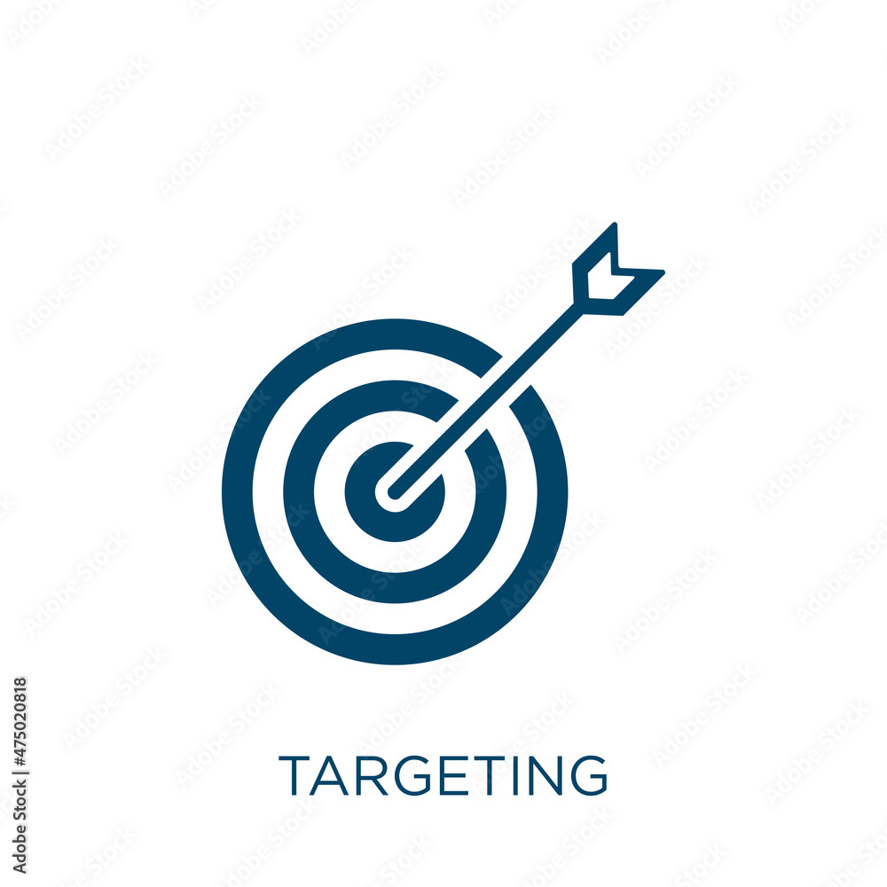Poster targeting vector icon. target filled flat symbol for mobile concept and web design. black success gl