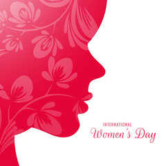 International womens day card background