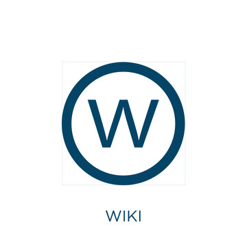 wiki vector icon. book filled flat symbol for mobile concept and web design. Black study glyph icon. Isolated sign, logo illustration. Vector graphics.