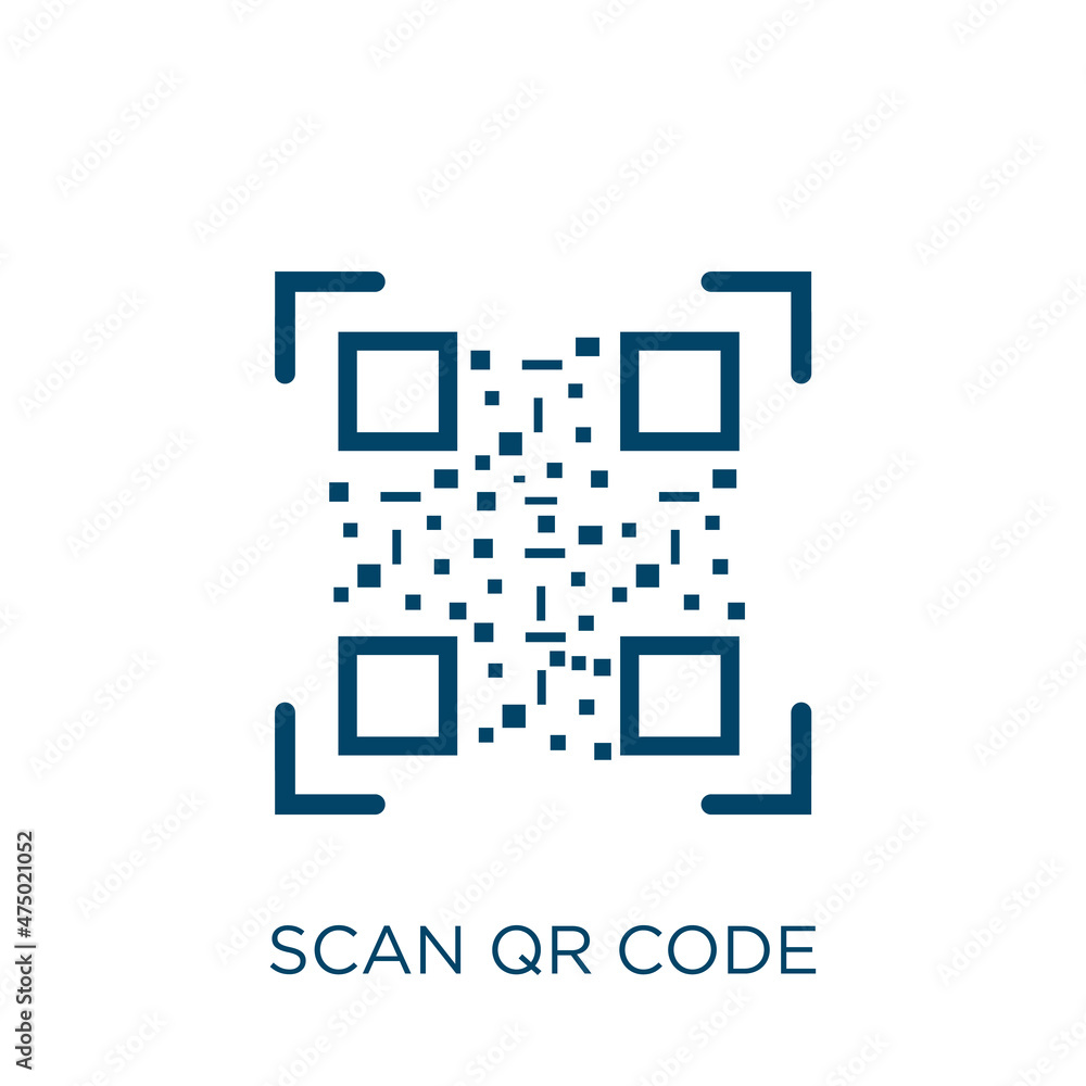 Poster scan qr code vector icon. smartphone filled flat symbol for mobile concept and web design. black pho
