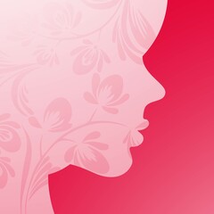 lovely happy womens day pink background