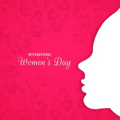 Happy Women's Day 8th March beautiful card background