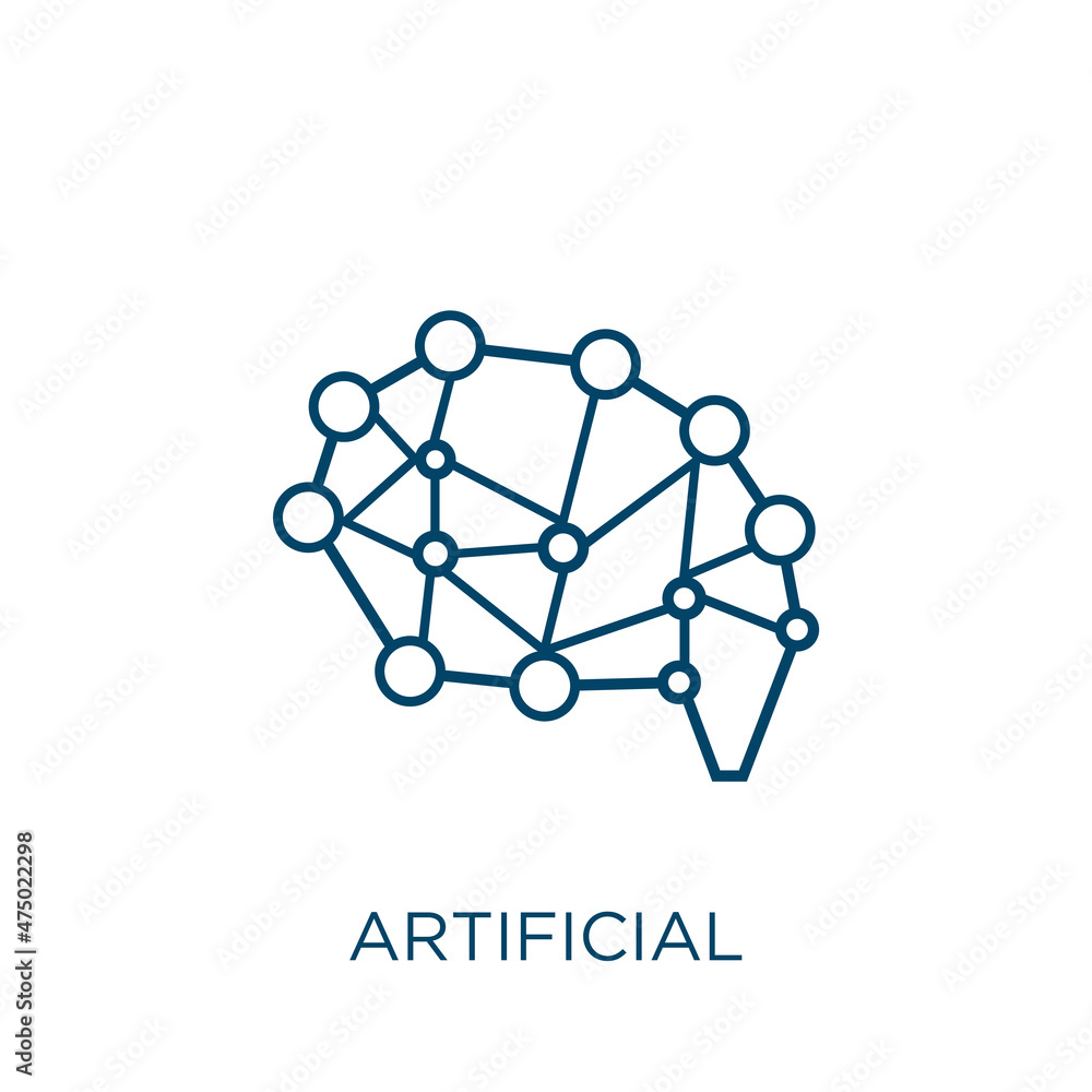 Aufkleber artificial vector icon. technology filled flat symbol for mobile concept and web design. black compu