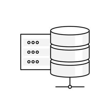 recommend clip art: Database server or Network storage clip art.