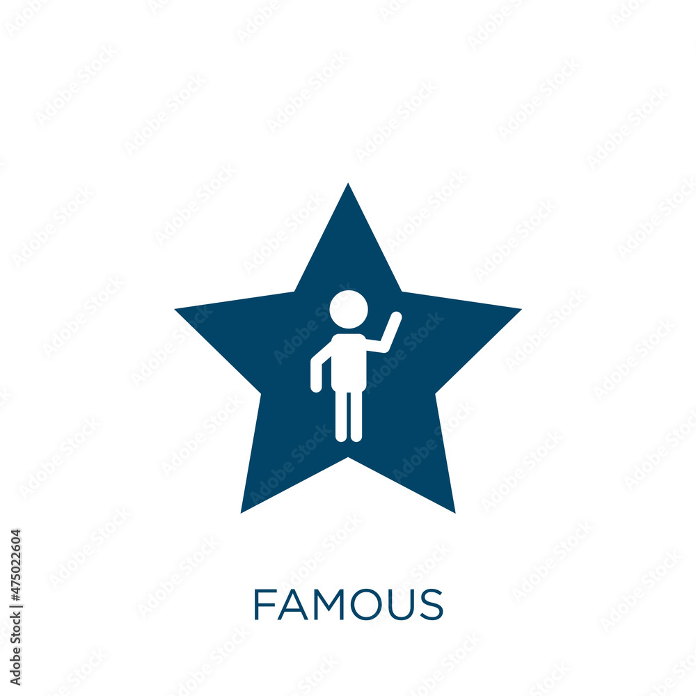 Poster famous vector icon. building filled flat symbol for mobile concept and web design. black architectur