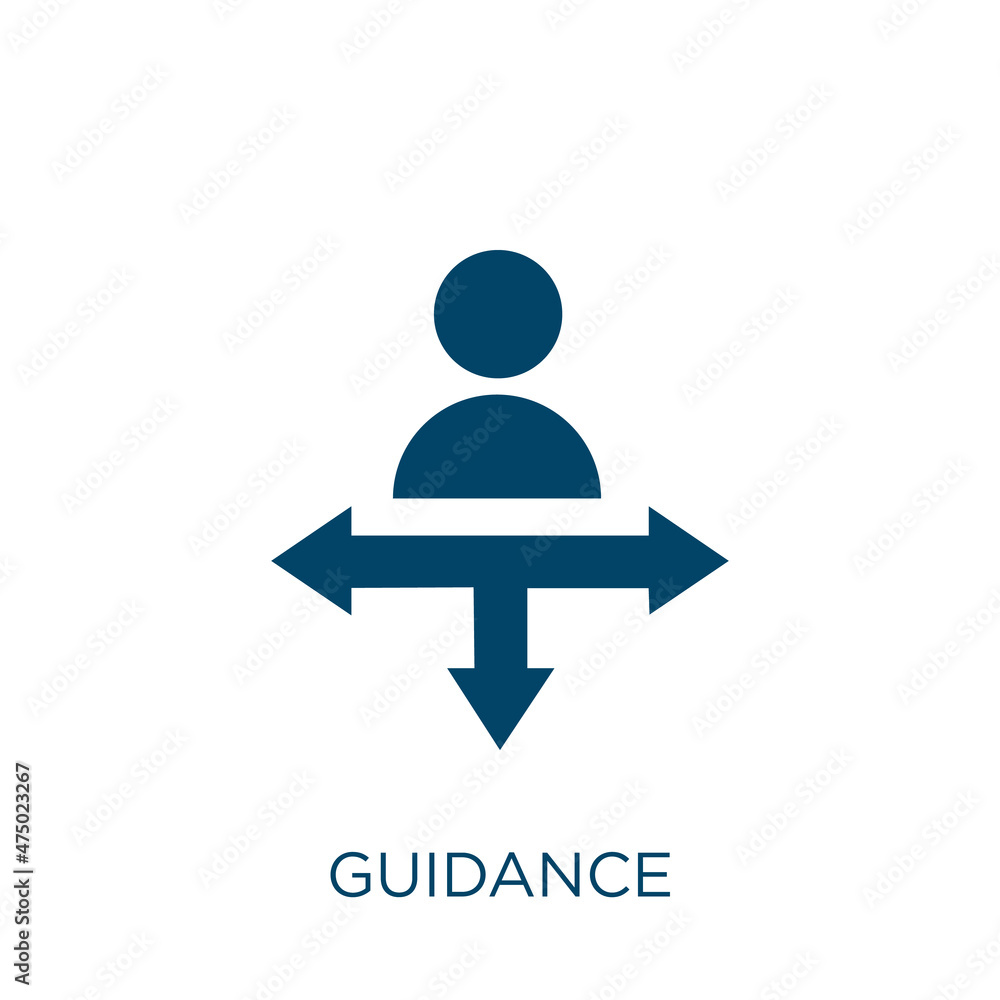 Poster guidance vector icon. guide filled flat symbol for mobile concept and web design. black information 