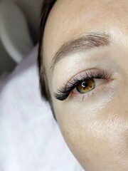 close up of eye with make up