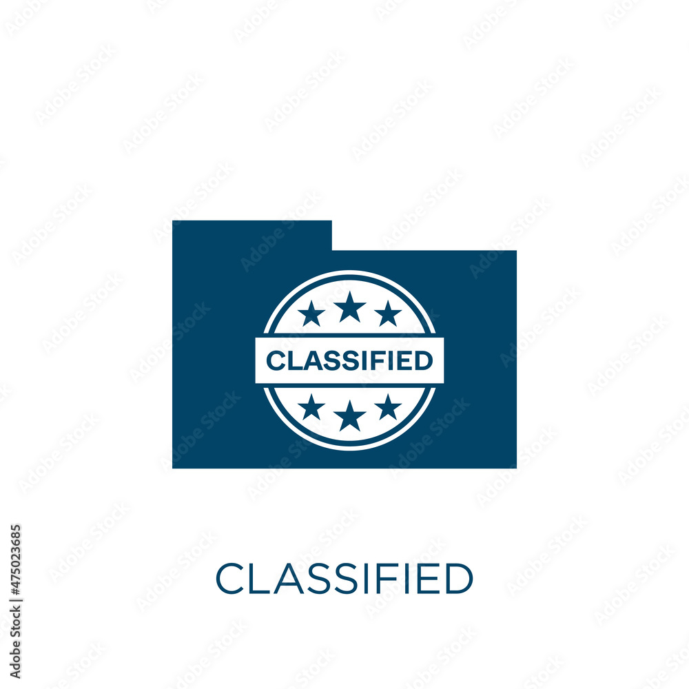 Poster classified vector icon. document filled flat symbol for mobile concept and web design. black file gl