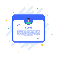 Quotes or testimonial boxes template