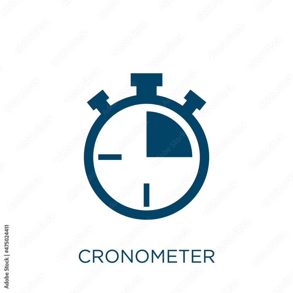 Poster cronometer vector icon. stopwatch filled flat symbol for mobile concept and web design. black chrono