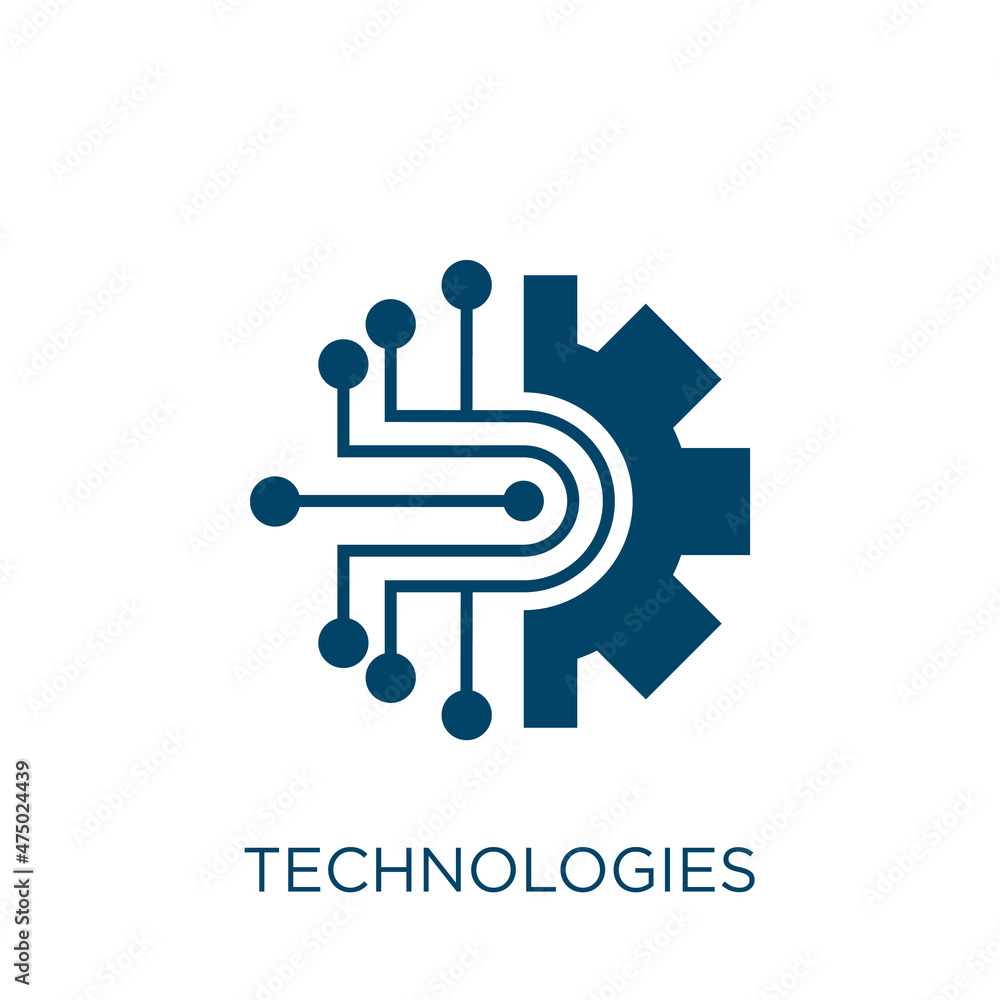 Poster technologies vector icon. technology filled flat symbol for mobile concept and web design. black int