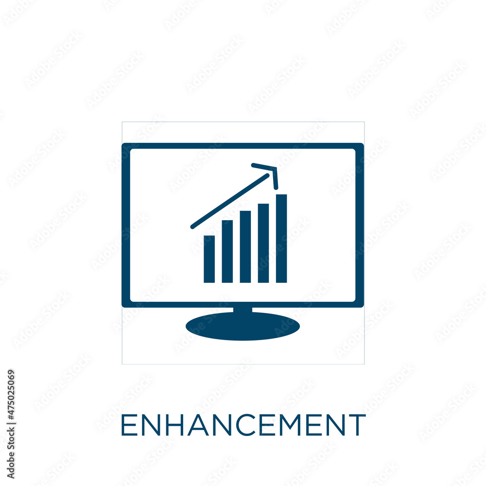 Poster enhancement vector icon. enhance filled flat symbol for mobile concept and web design. black enlarge