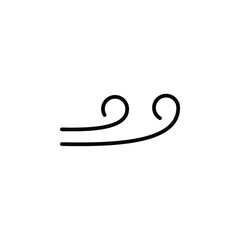 Obraz premium Wind, Air Line Icon, Vector, Illustration, Logo Template. Suitable For Many Purposes.