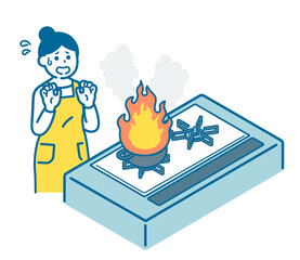 The oil is on fire © Miyuki Omori