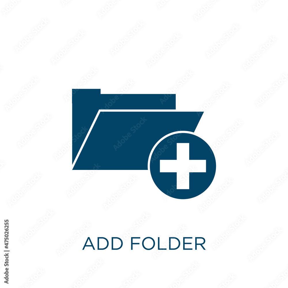 Poster add folder vector icon. add filled flat symbol for mobile concept and web design. black document gly