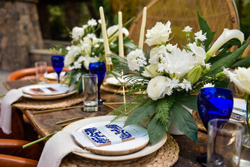 wedding table setting