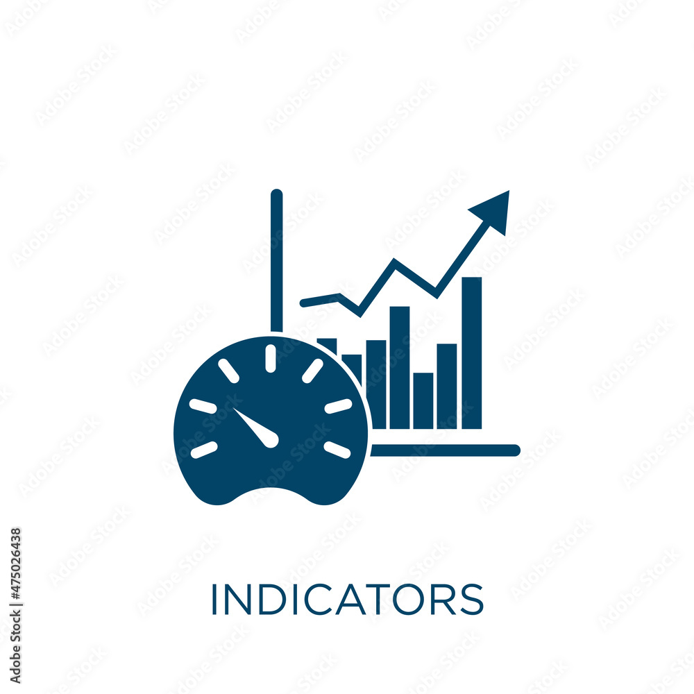 Poster indicators vector icon. indicator filled flat symbol for mobile concept and web design. black naviga