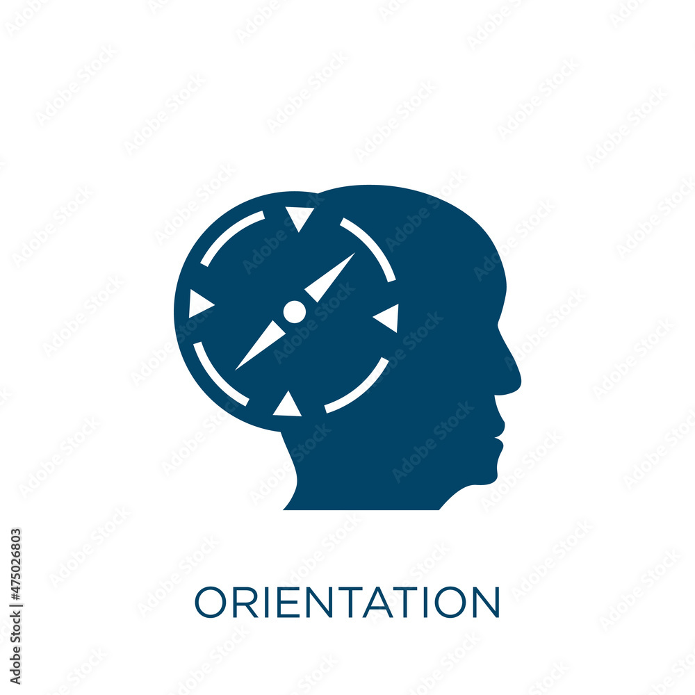 Aufkleber orientation vector icon. arrow filled flat symbol for mobile concept and web design. black button gl