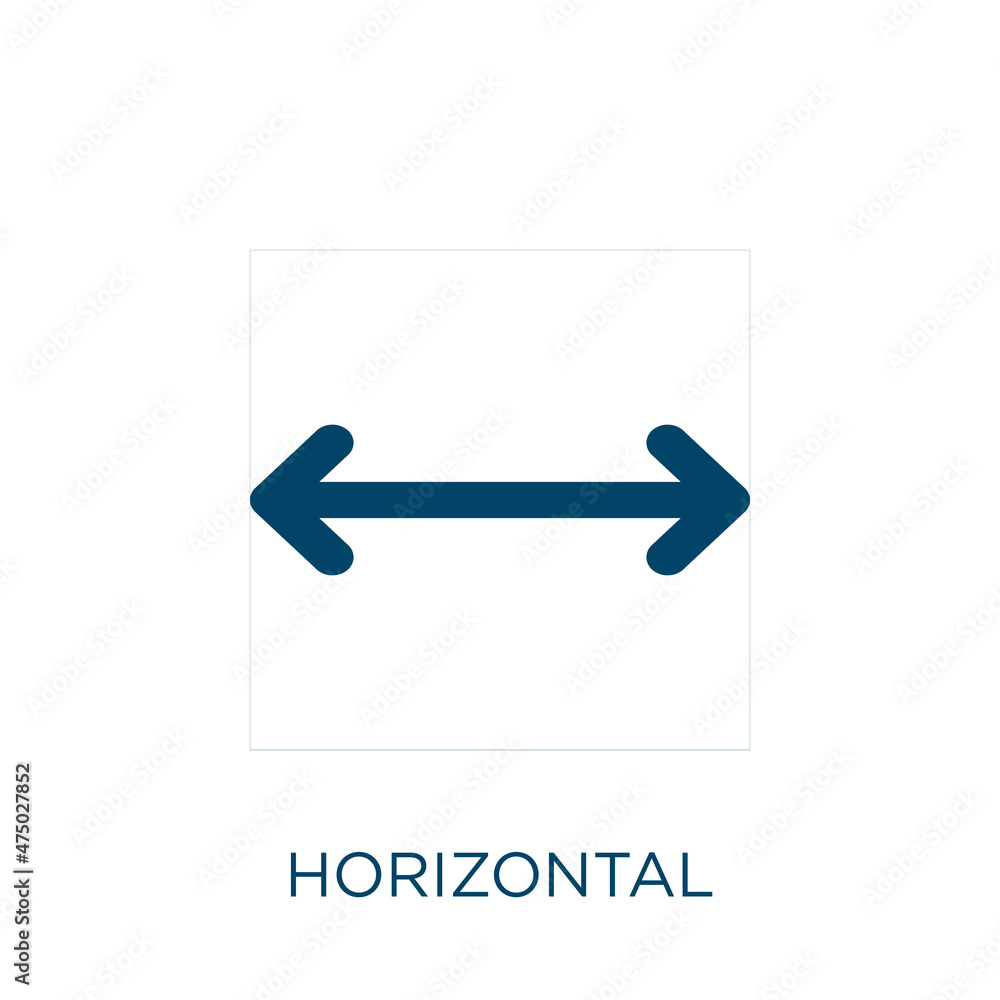Poster horizontal vector icon. business filled flat symbol for mobile concept and web design. black informa