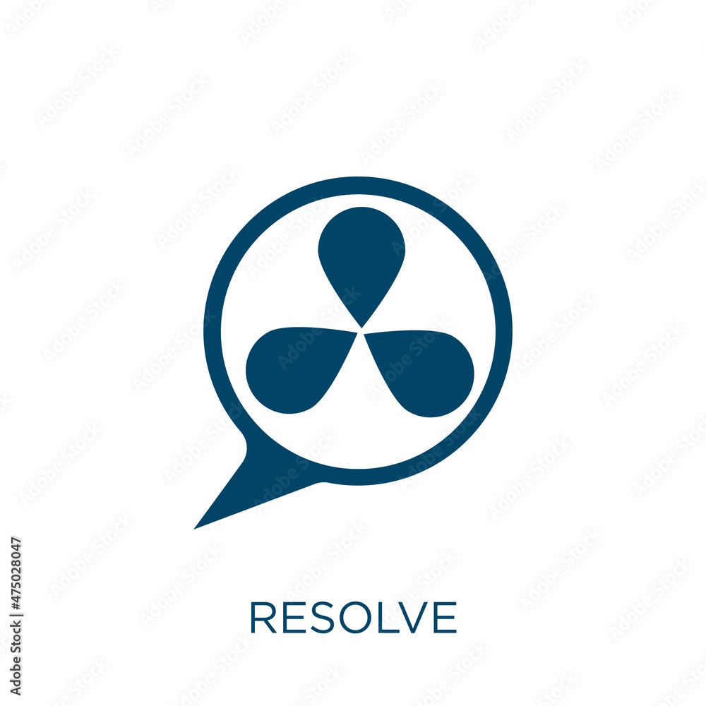 Poster resolve vector icon. solution filled flat symbol for mobile concept and web design. black support gl