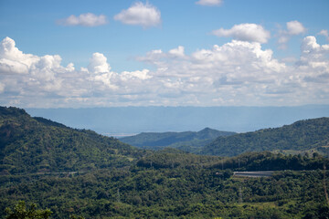 landscape with mountains