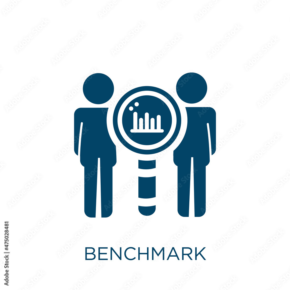 Poster benchmark vector icon. power filled flat symbol for mobile concept and web design. black dial glyph 