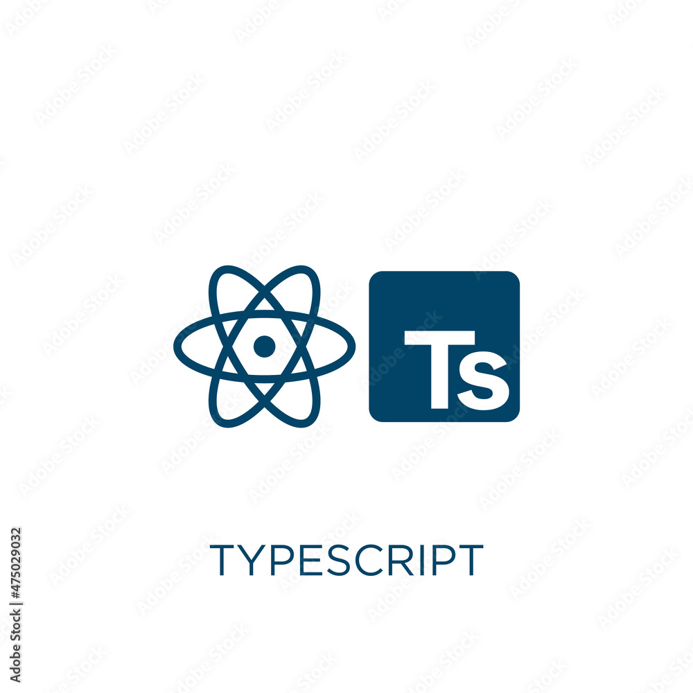 Fototapete typescript vector icon. computer filled flat symbol for mobile concept and web design. black busines