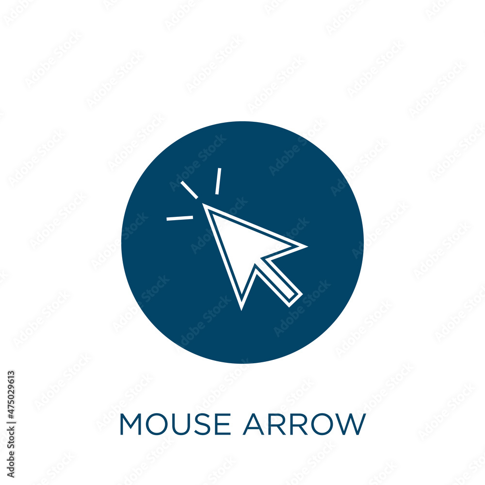 Poster mouse arrow vector icon. arrow filled flat symbol for mobile concept and web design. black mouse gly