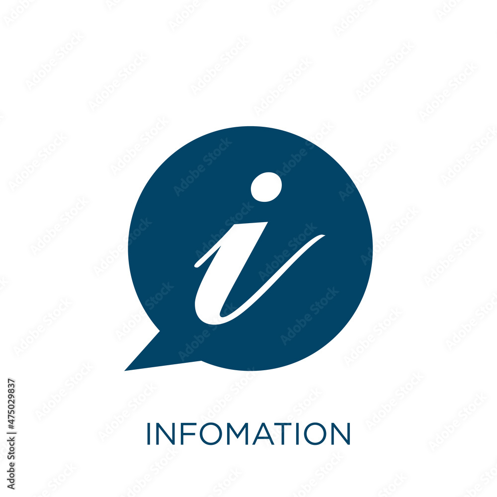 Aufkleber infomation vector icon. graph filled flat symbol for mobile concept and web design. black template g