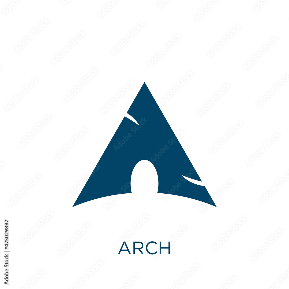 Poster arch vector icon. building filled flat symbol for mobile concept and web design. black architecture 